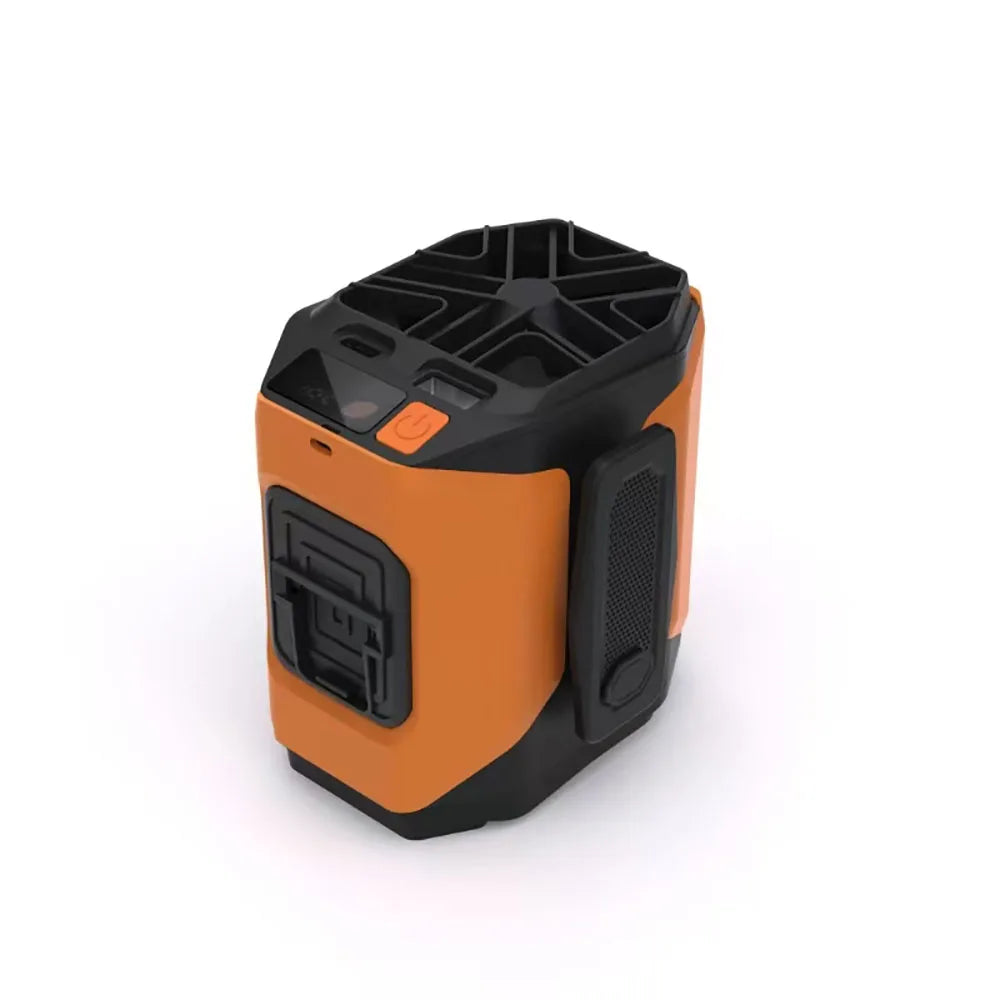 20000Mah Waist Fan Wearable Waist Fan 5-Speed Lightweight 40H Outdoor Hands-Free Cooling Work Site Travel Ooutdoor Long-Distance