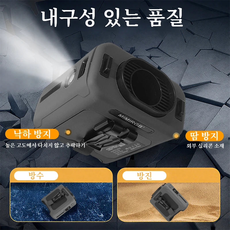 20000Mah Waist Fan Wearable Waist Fan 5-Speed Lightweight 40H Outdoor Hands-Free Cooling Work Site Travel Ooutdoor Long-Distance