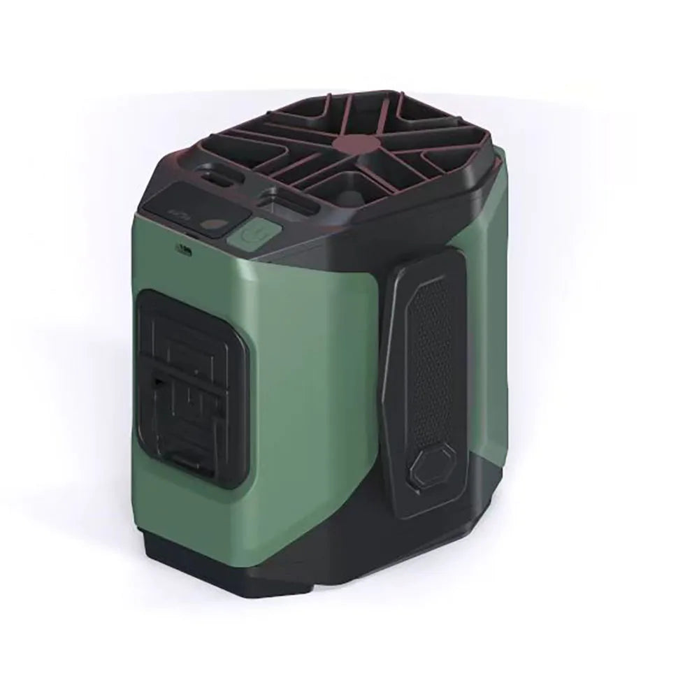 20000Mah Waist Fan Wearable Waist Fan 5-Speed Lightweight 40H Outdoor Hands-Free Cooling Work Site Travel Ooutdoor Long-Distance