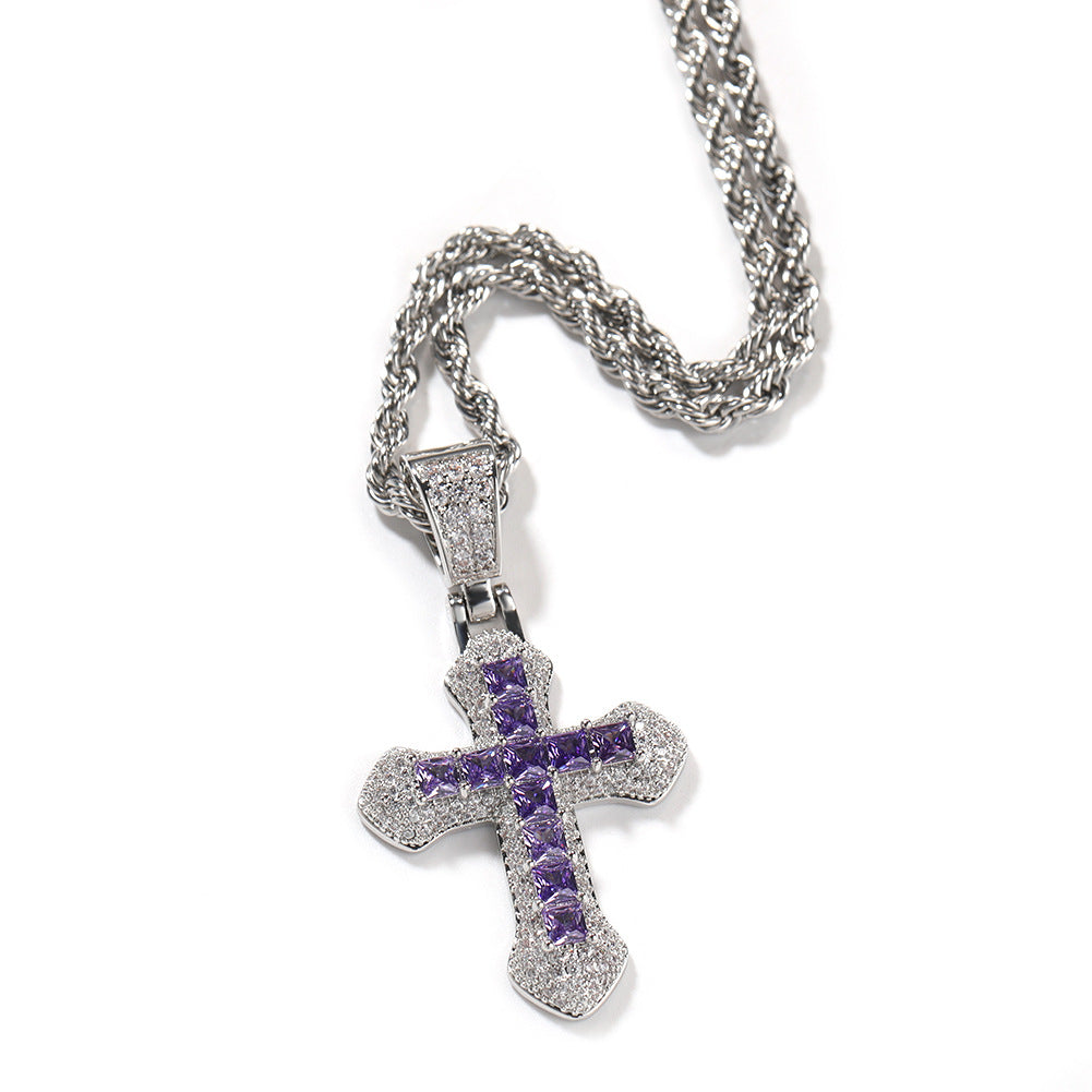 Cross Zircon Necklace