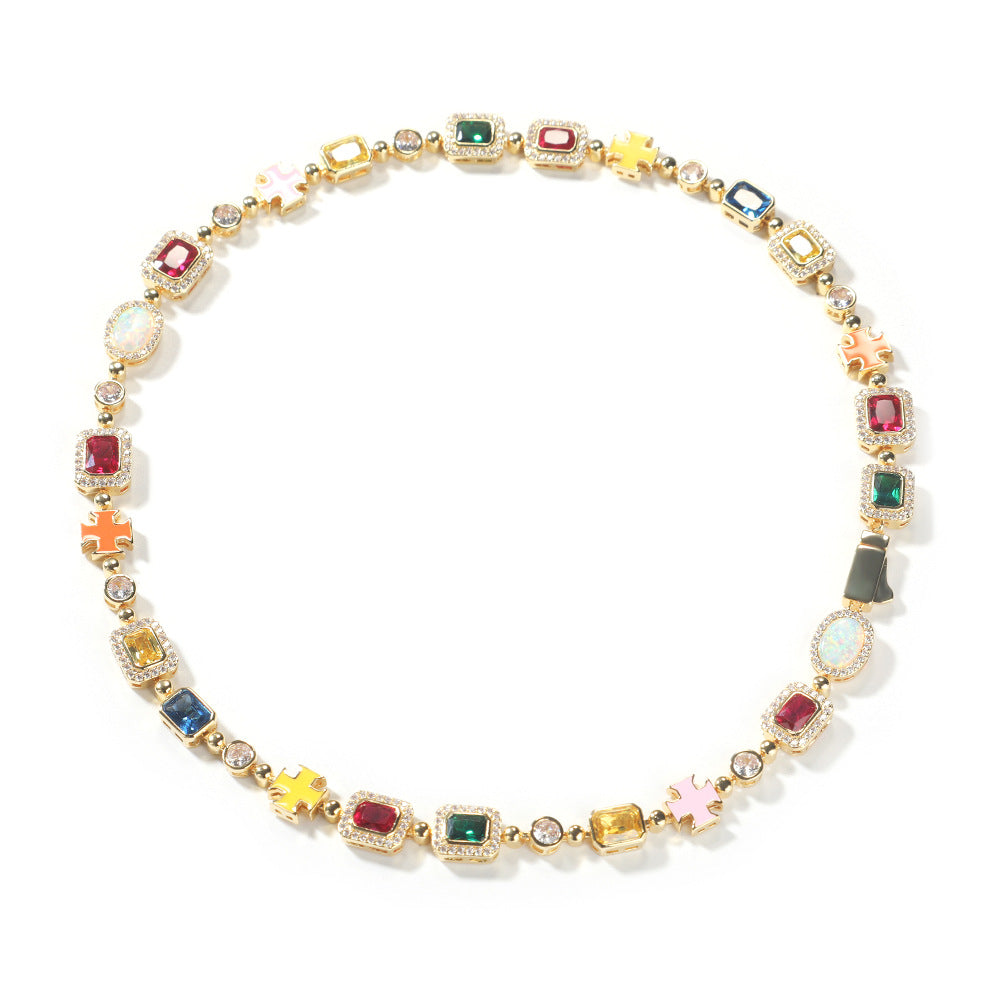 Diamond Gemstone Necklace