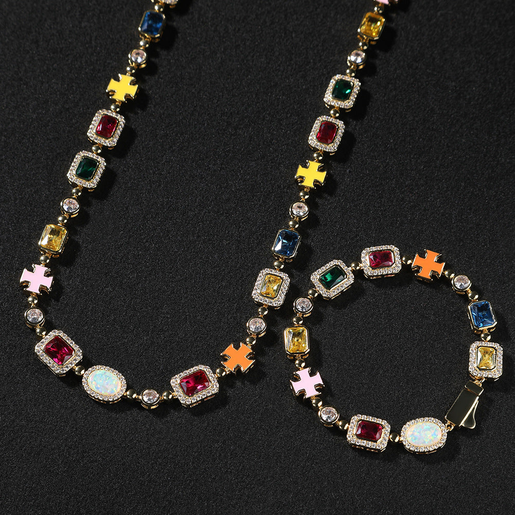 Diamond Gemstone Necklace