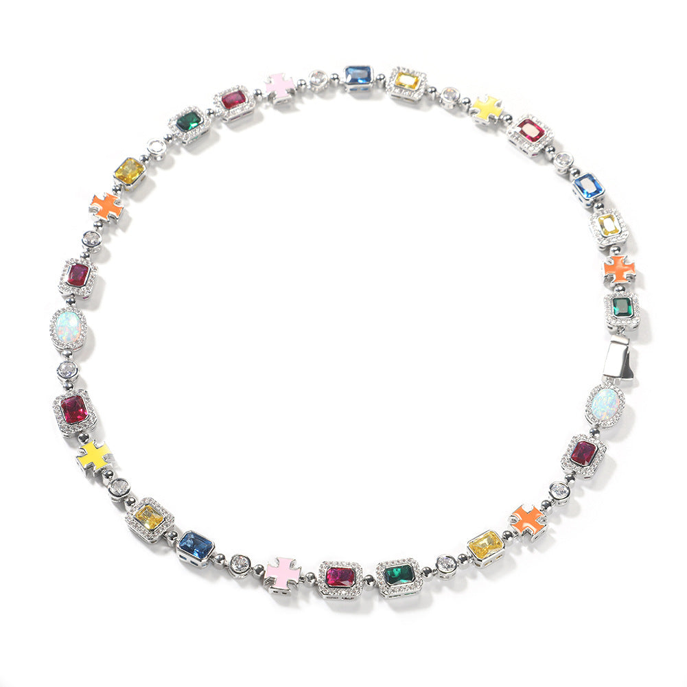 Diamond Gemstone Necklace
