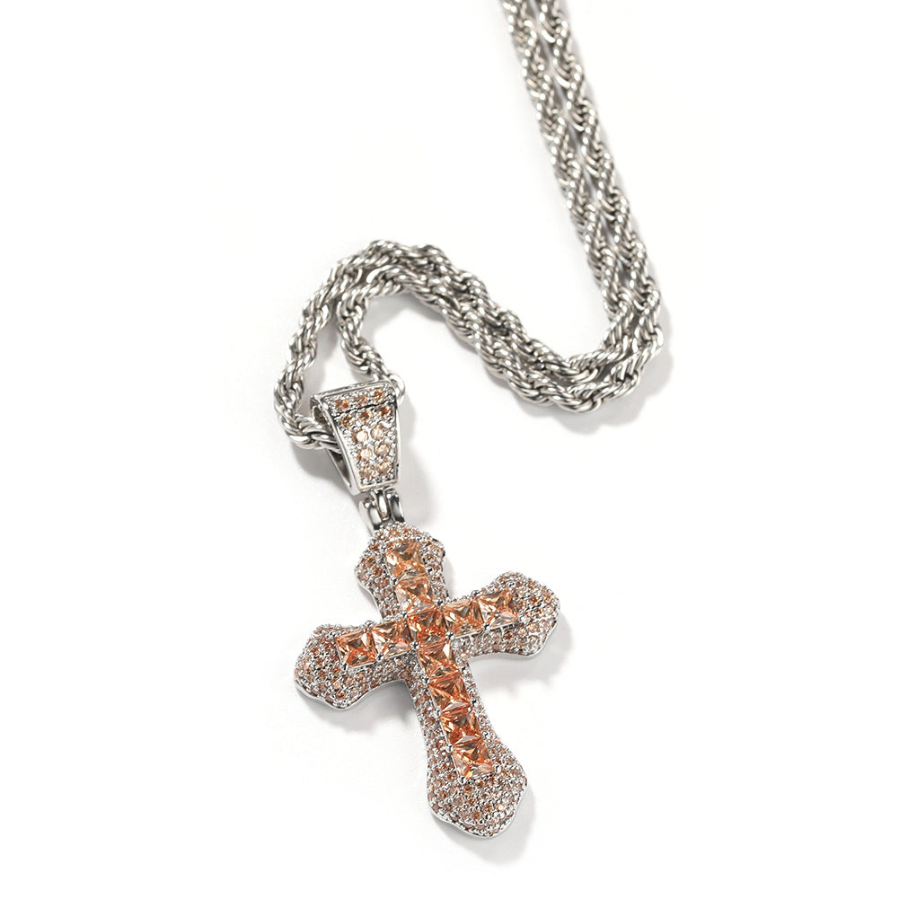 Cross Zircon Necklace