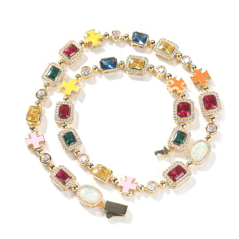 Diamond Gemstone Necklace