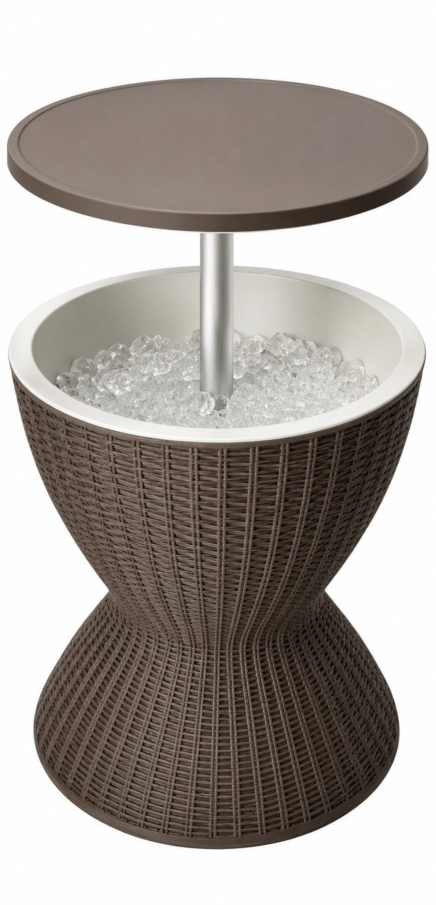 Outdoor Ice Bar Table 8 Gal — 3-en-1 Estación de Patio